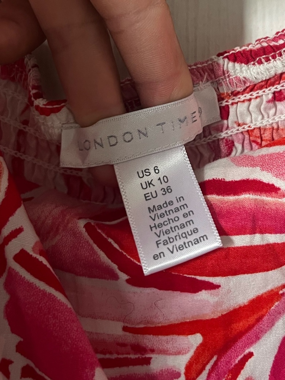 London Times Red and Pink Floral Maxi Dress - Picture 5 of 7